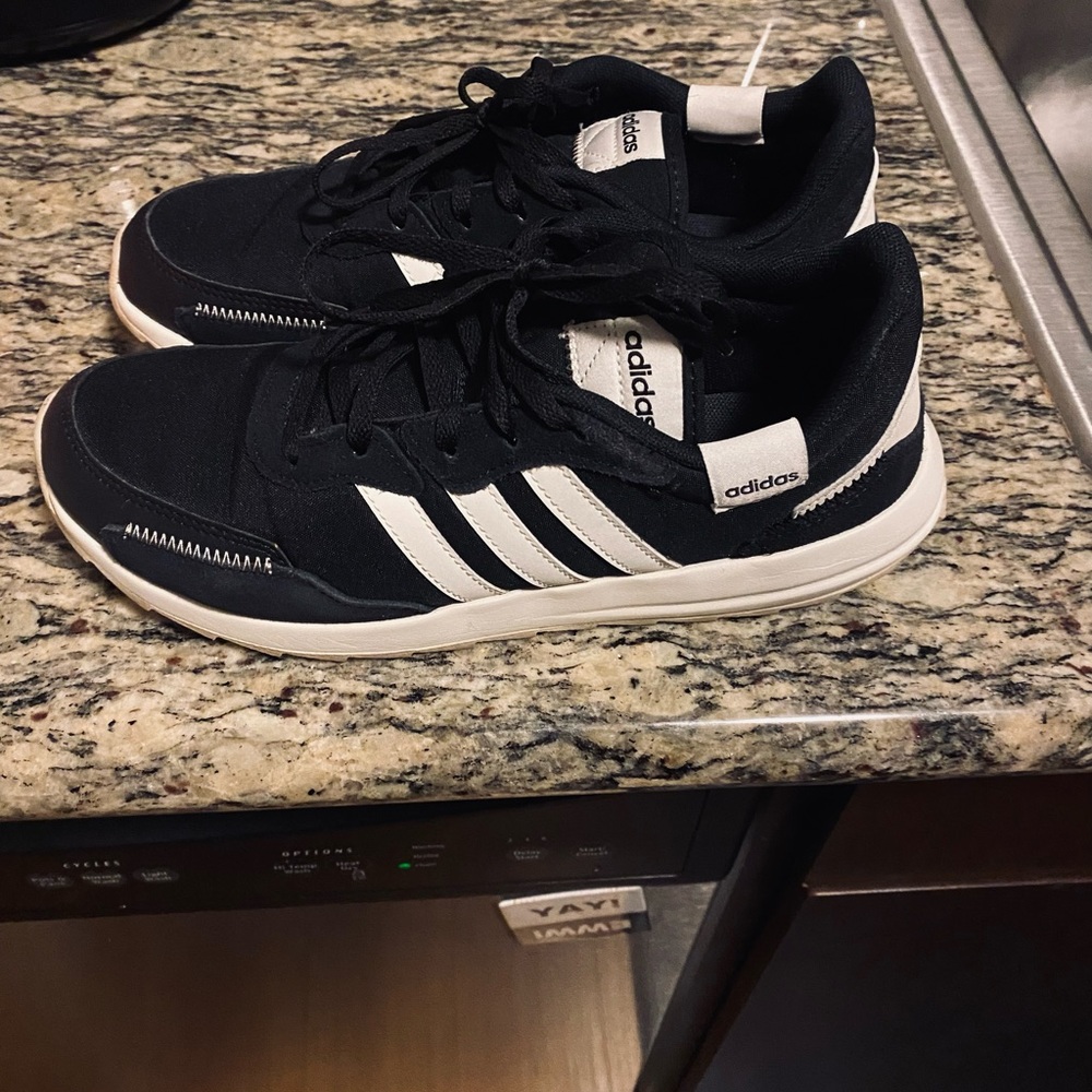 Black/White Adidas Shoes